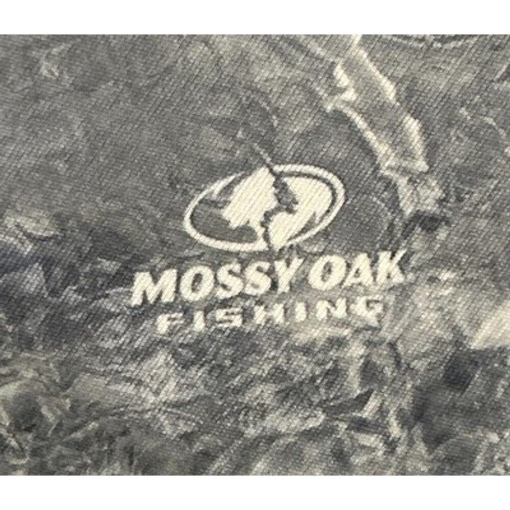 HUK Mossy Oak Hydro Fishing Shirt Men’s L Long Sleeve Silver Gray - Picture 5 of 11